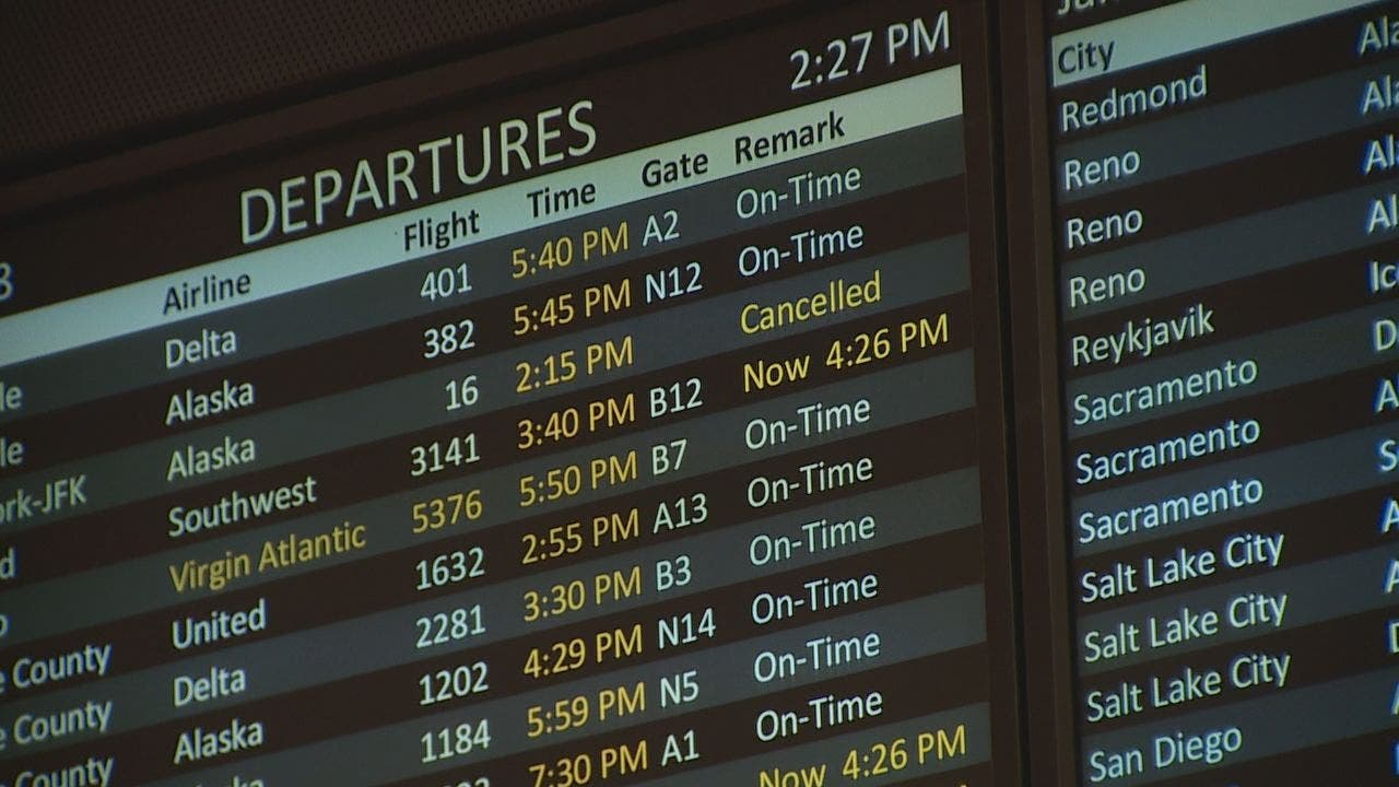 Hundreds Of Flights Canceled After Door Flies Off Mid-air Alaska 