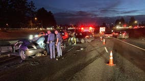 WSP investigates seven-car crash near DuPont, one injured