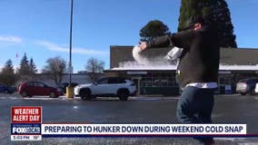 People in Olympia run last-minute errands ahead of weekend's freezing temperatures