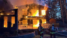 Fire engulfs 2-story Maple Valley home, 1 injured