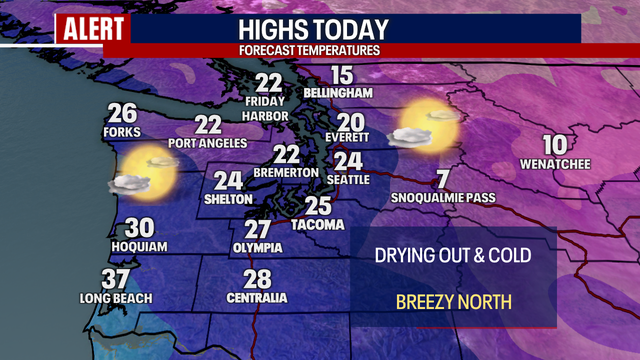 Seattle weather: Puget Sound area could see the coldest morning in decades Saturday