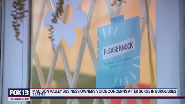Madison Valley businesses say they've been under attack by burglars since the holidays