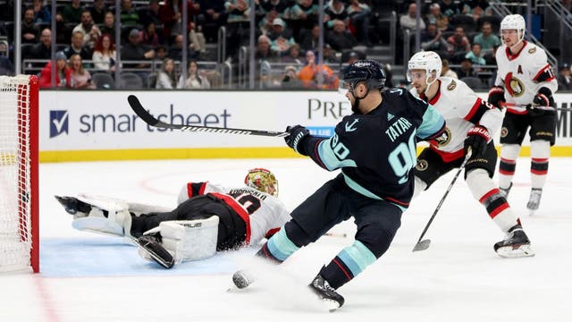 Kraken winning streak moves to six with 4-1 win over Senators