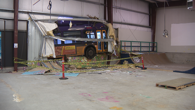 Bus crashes into Seattle indoor skate park, temporarily displaces organization