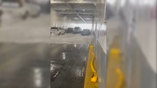 VIDEO: Washington ferry floods while crossing Strait of Juan de Fuca