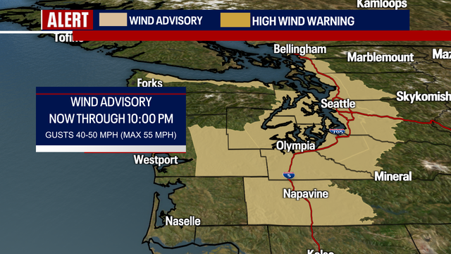 Seattle weather: Strong lowland wind gusts and blizzard conditions in the mountains