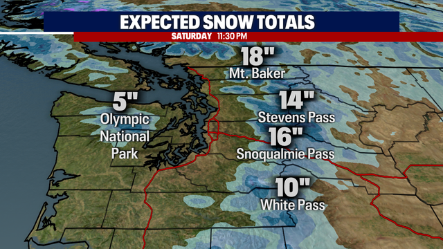 Seattle weather: Heavy mountain snow ahead for Western Washington