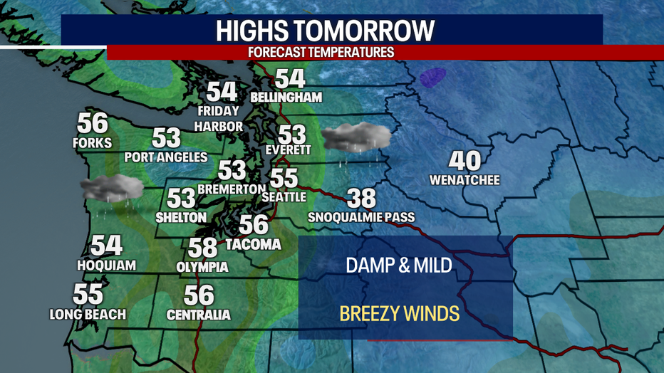 Seattle Weather: Wet Weekend, Warmer Temperatures | FOX 13 Seattle