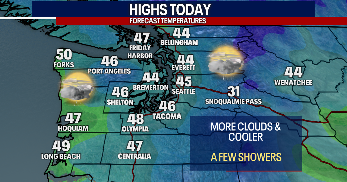 Seattle weather: Turning drier to end the work week | FOX 13 Seattle