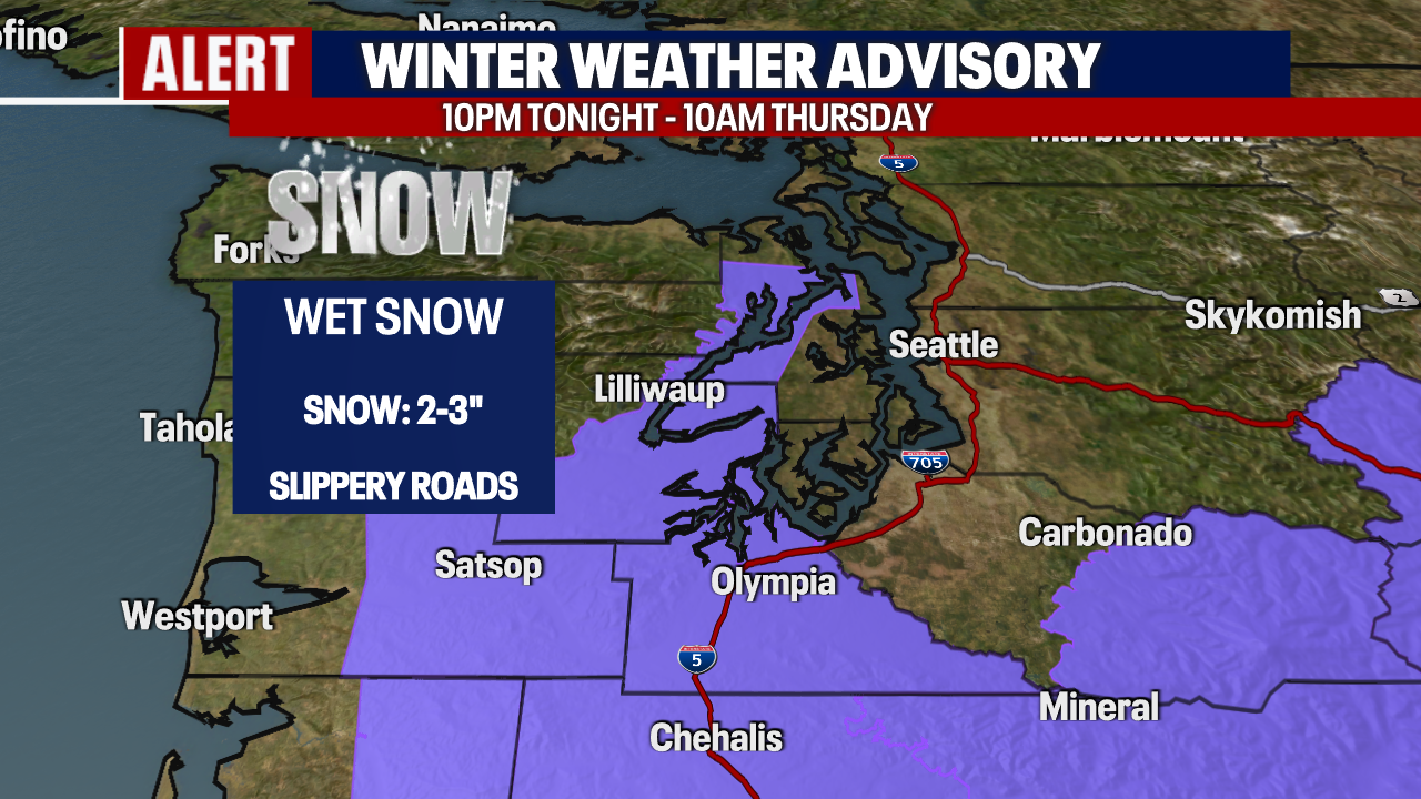 Seattle Weather: Wintry mix tonight into Thursday morning - Vimarsana News