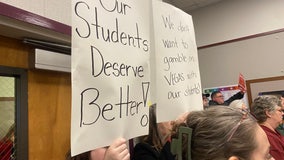 After 'massive' budget deficit, Marysville parents & educators protest extension of superintendent's contract