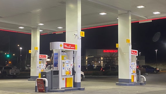 Masked men grab woman at gas station; boyfriend thwarts possible abduction, carjacking