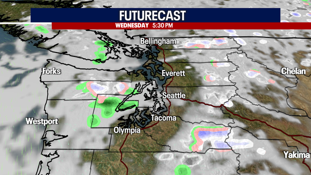 Seattle Weather: Mainly dry, stray showers Wednesday