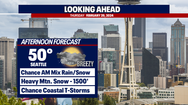 Seattle weather: Rain, wind and heavy mountain continues tonight