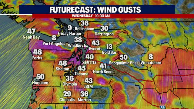 Seattle weather: Lowland rain, strong wind, and heavy mountain snow ahead