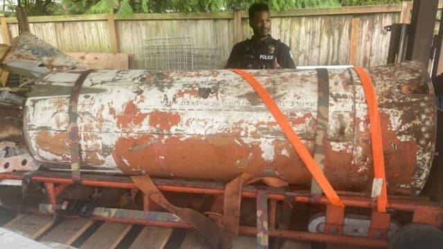 Inert rocket found in garage of Bellevue home