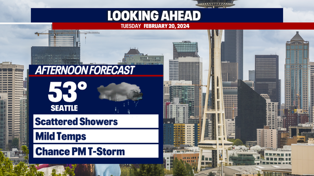 Seattle weather: More rain heading into Tuesday