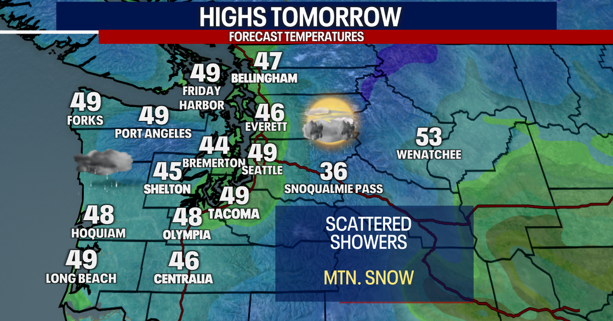 Seattle Weather: Lowland rain and mountain snow Monday | FOX 13 Seattle