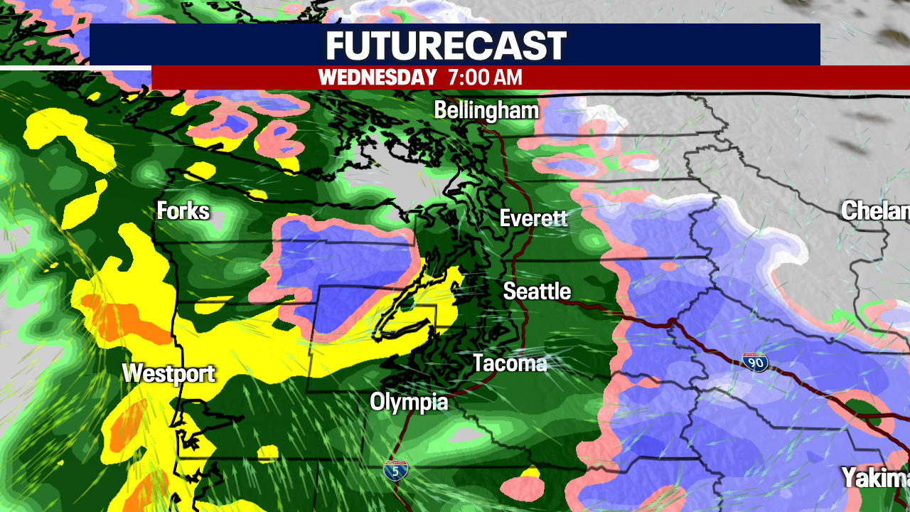 Seattle weather: Stormy weather ahead for Wednesday