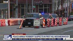 Seattle Police: Robbery suspects detained after barricading inside First Hill building