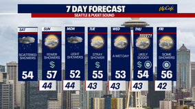 Soggy, cooler weather returns to Seattle