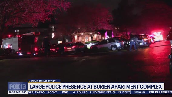 Burien reported stabbing: Police investigate apartment complex for several hours