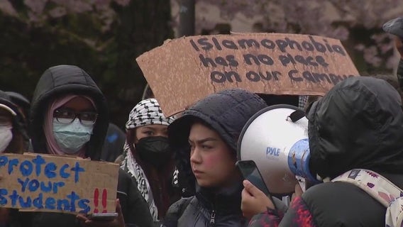 UW students protest against Muslim hate after racist letter sent to student group