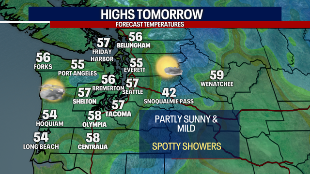 Seattle Weather: Sunbreaks & spotty showers Sunday