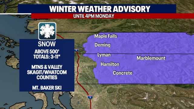 Seattle weather: More showers with a chance of snowflakes