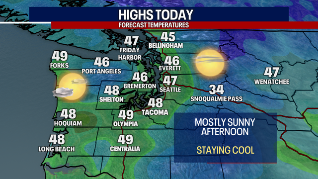 Seattle weather: Sunshine and cool temps Thursday