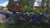 Hundreds of asylum seekers camp out at Central District park as they struggle to find housing