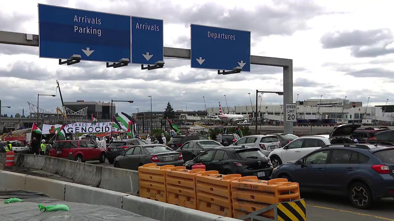 SeaTac proPalestine protest arrests FOX 13 Seattle