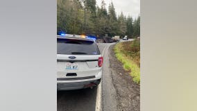 US 101 blocked south of Forks after rollover crash, hundreds of gallons of fuel spilled