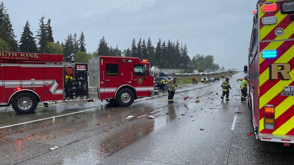 Lanes reopen after rollover crash on I-5 in Federal Way