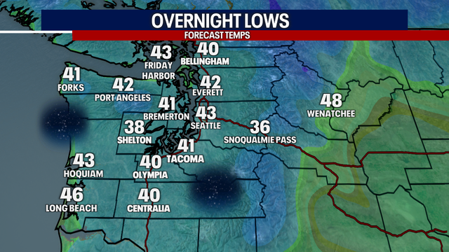 Seattle Weather: A mild end to our beautiful weekend