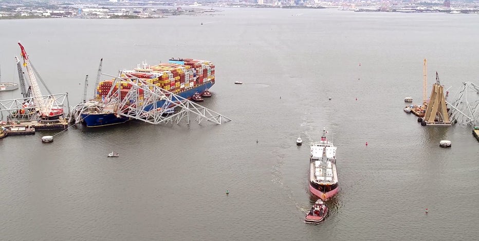 New shipping channel allows first ship to leave Port of Baltimore