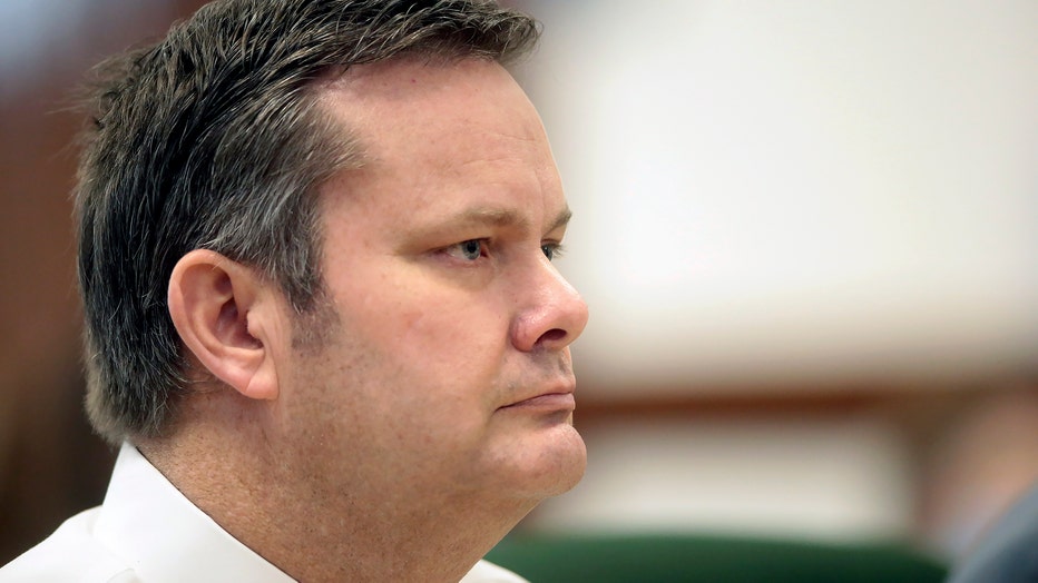 chad daybell sits in a courtroom