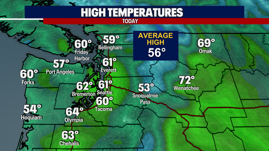 Seattle Weather: Mostly sunny & warm Tuesday, rain returns late | FOX ...