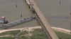 Pelican Island Bridge struck by barge; traffic shut down