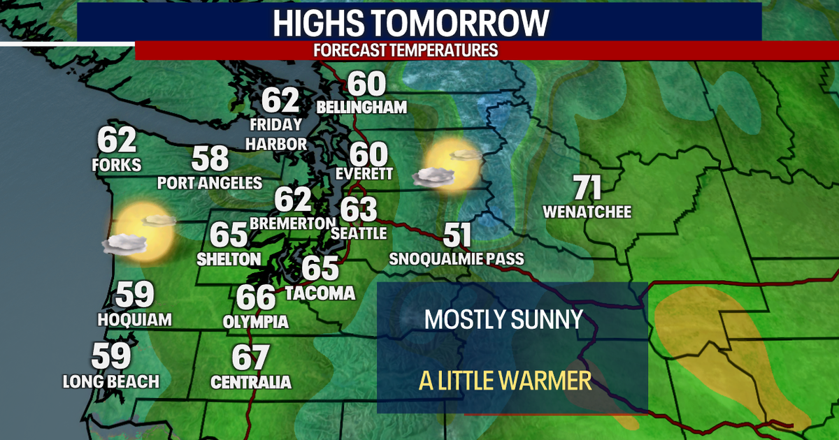 Sunshine returns and slightly warmer temperatures Thursday | FOX 13 Seattle