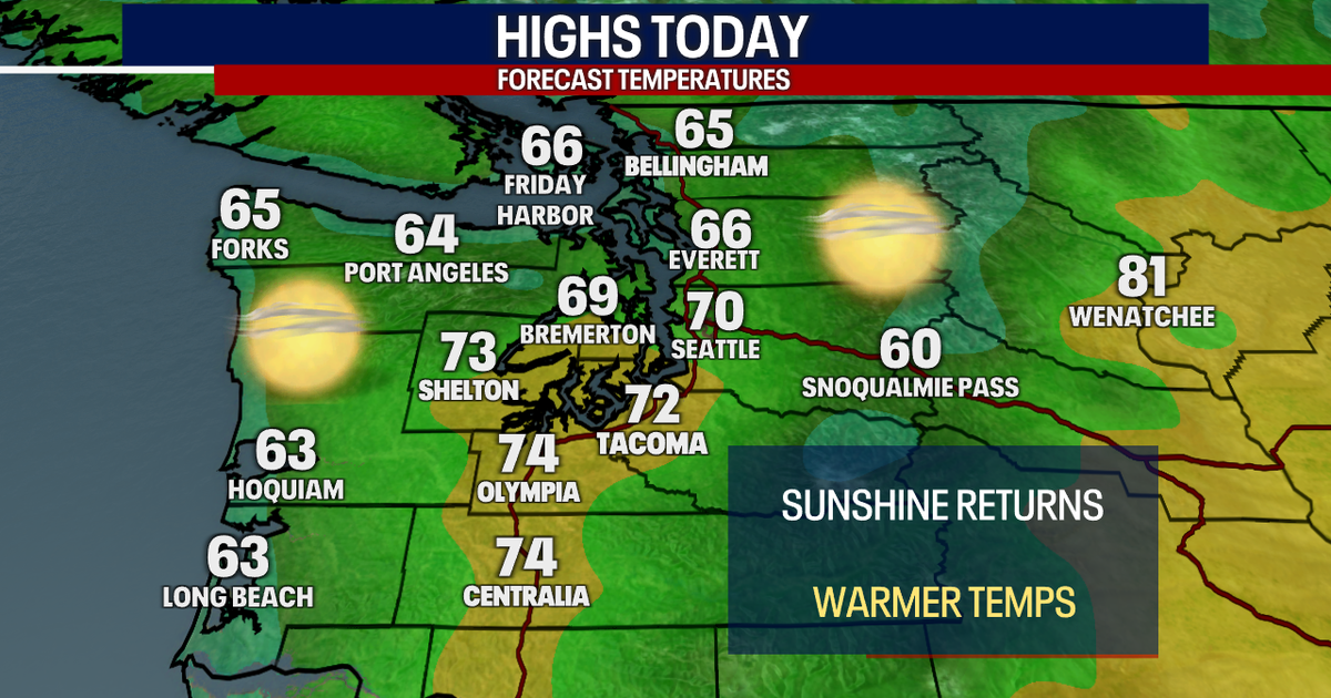 Warming temperatures in Seattle Tuesday and Wednesday | FOX 13 Seattle