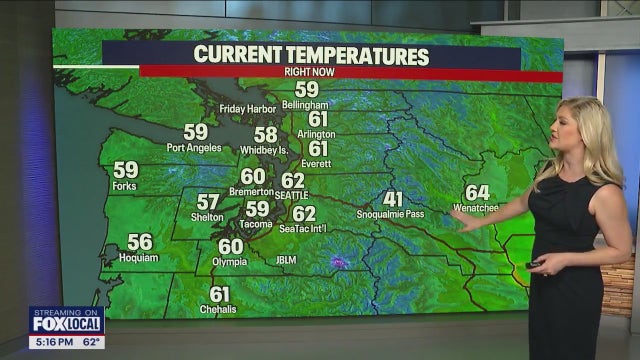 Seattle weather: Morning clouds to sunnier skies and mild temps Monday