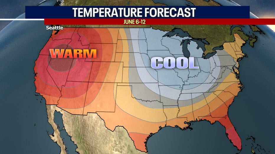 The second week of June will likely be warmer than normal in Western Washington