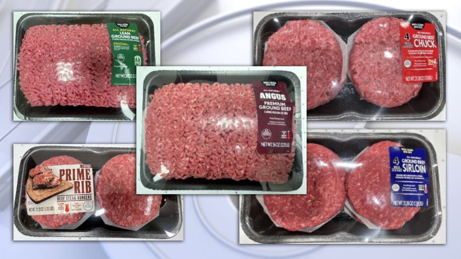 Walmart ground beef recall sample products