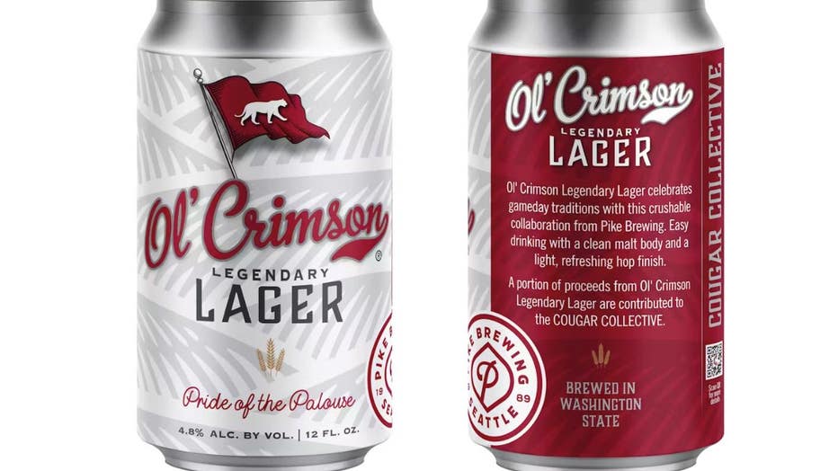 ol' crimson lager cans