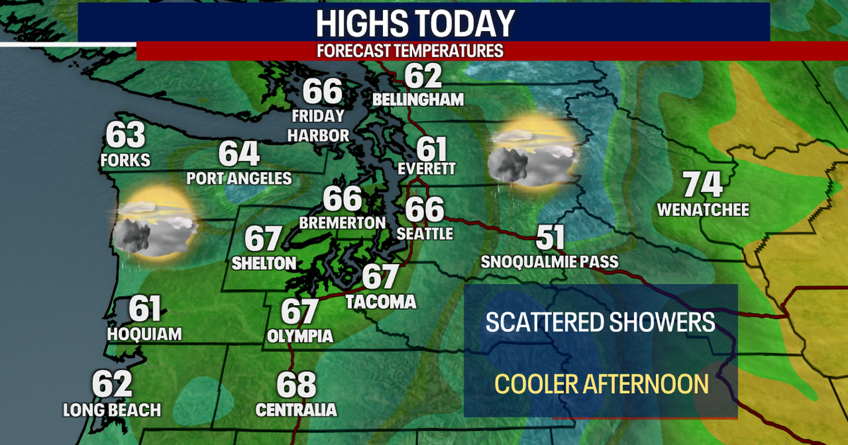 Morning showers and a drier afternoon in Seattle | FOX 13 Seattle