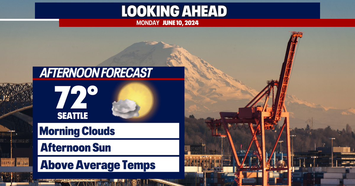 Seattle Weather: Morning clouds to sunshine Monday, highs in the 70s ...