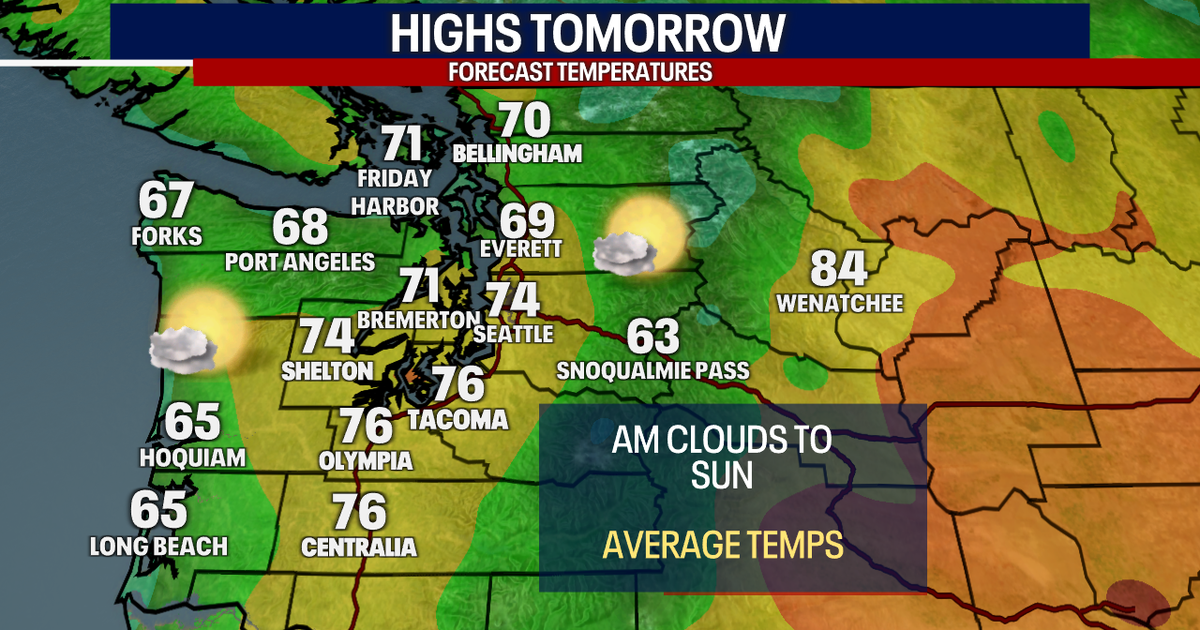Seattle Weather: Monday morning clouds to sunshine, highs in the 70s ...