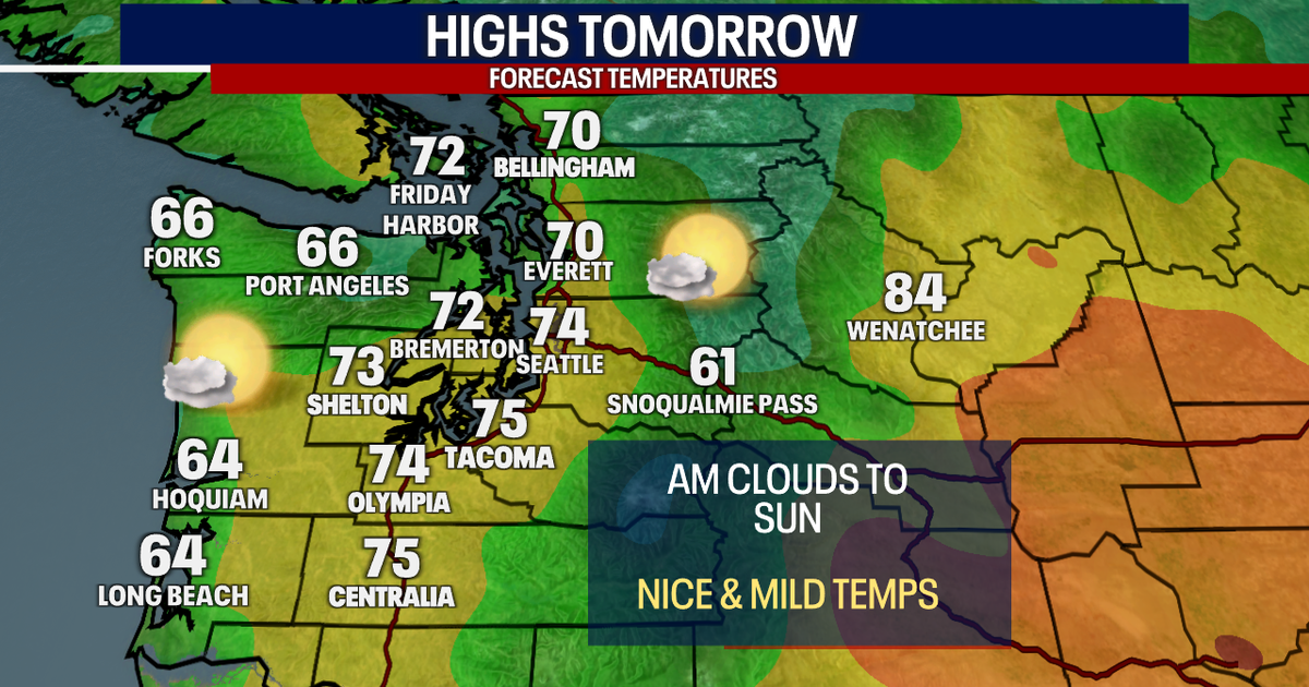 Current Weather Seattle Seattle Weather: Morning clouds to sunshine and 70s Sunday | FOX 13 Seattle