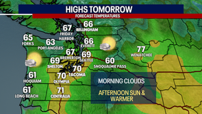 Seattle weather: Morning clouds lead to sunshine Tuesday